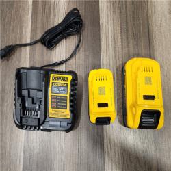 AS-IS DEWALT Powerstack 20-Volt Lithium-Ion 5.0 Ah and 1.7 Ah Batteries and Charger