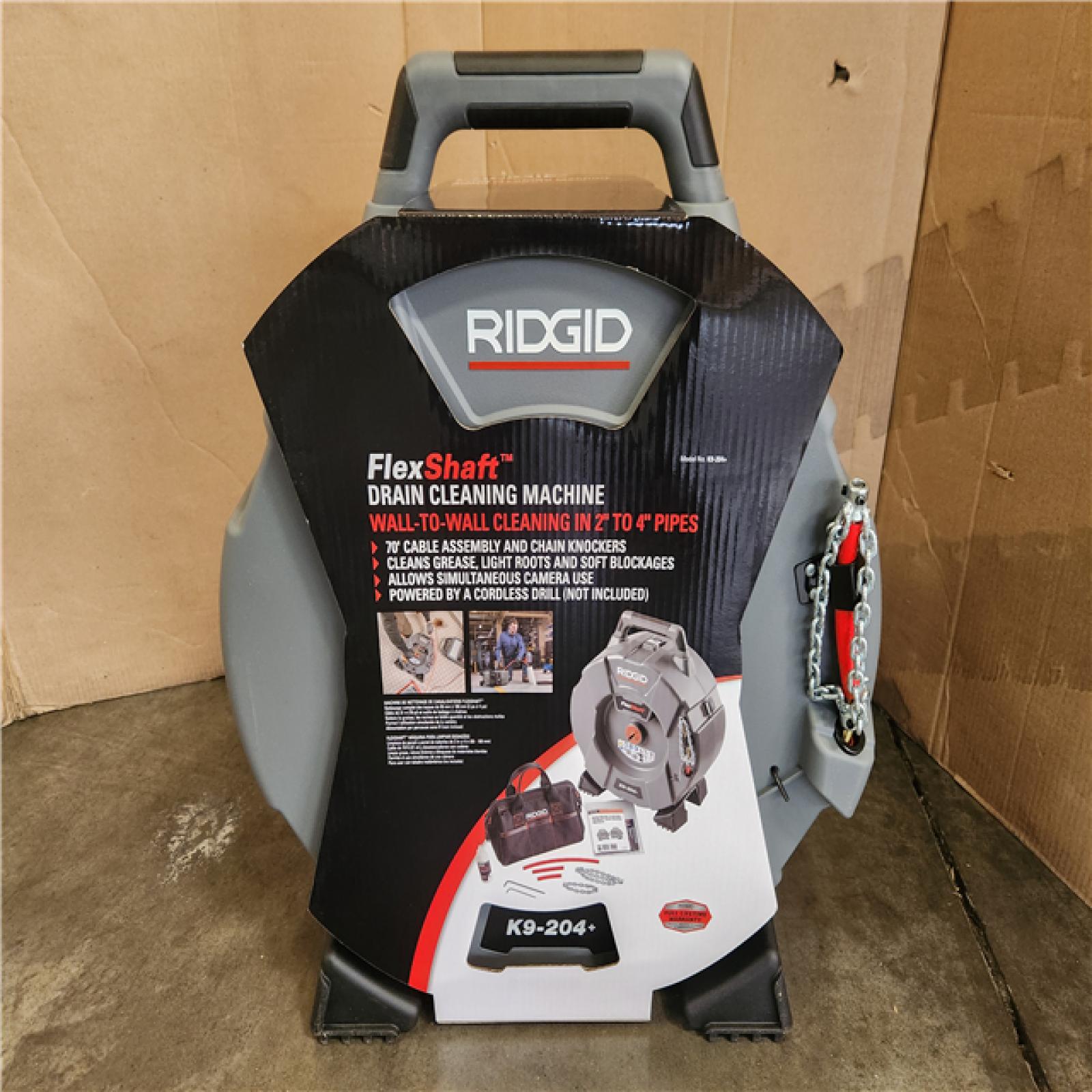 Phoenix NEW RIDGID K9-204 Plus FlexShaft Wall-to-Wall Professional Drain Cleaning Machine, 5/16 in. x 70 ft. Designed for 2 in. 4 in. Pipes