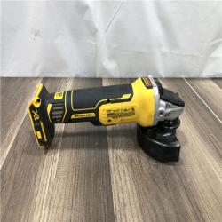 AS-IS DEWALT 20V MAX XR Cordless Brushless 4.5 in. Slide Switch Small Angle Grinder with Kickback Brake (Tool Only)
