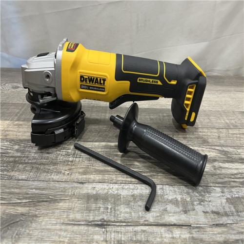 AS-IS DEWALT 20V MAX Cordless Brushless 4-1/2 in. Angle Grinder with Paddle Switch (Tool Only)