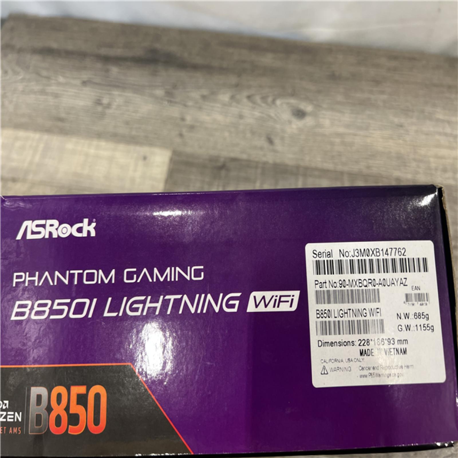 AS-IS Asrock B850I Lightning WiFi (Socket AM5) DDR5 Mini-ITX Motherboard