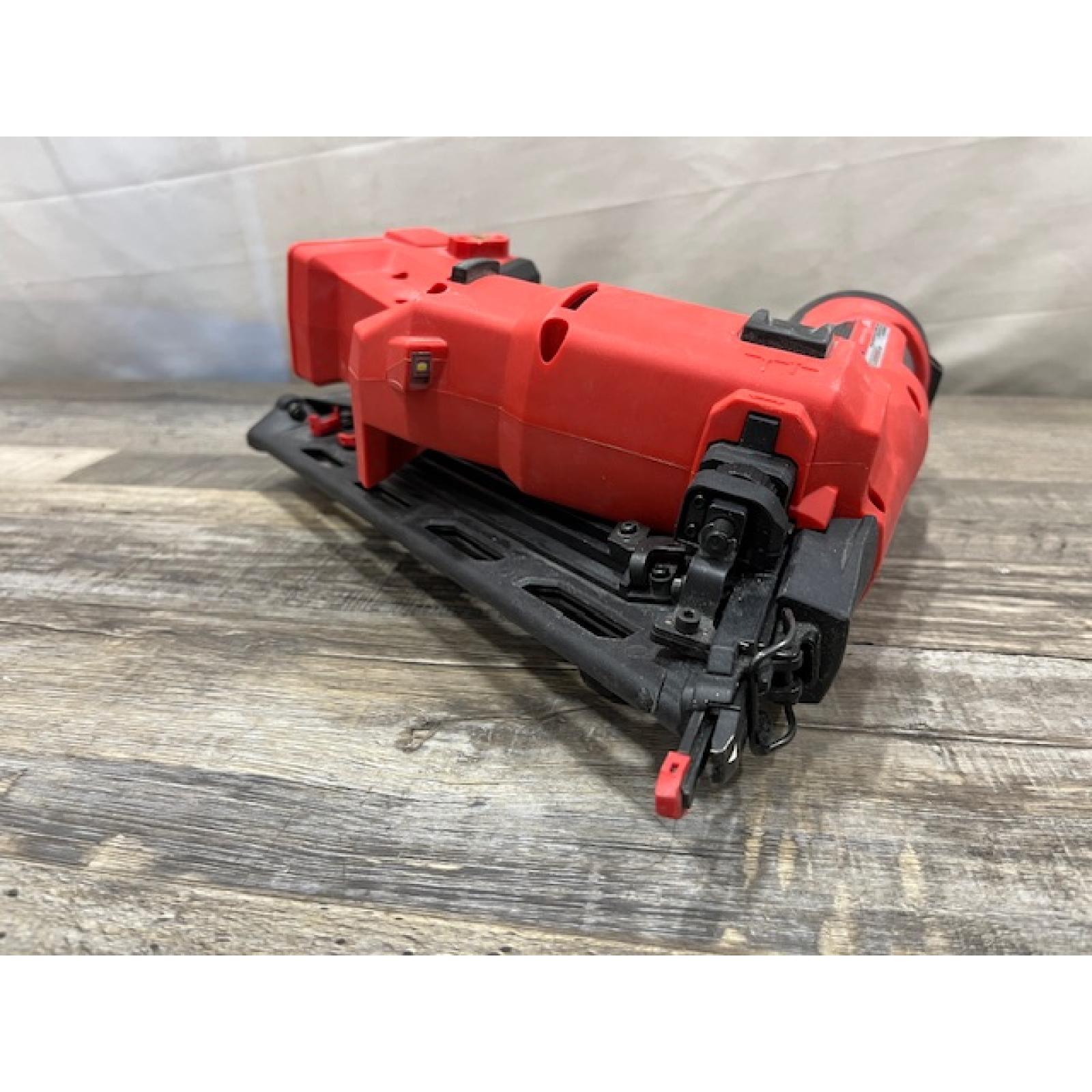 AS-IS Milwaukee FUEL 18V Lithium-Ion Brushless Cordless Gen II 15-Gauge Angled Nailer (Tool-Only)