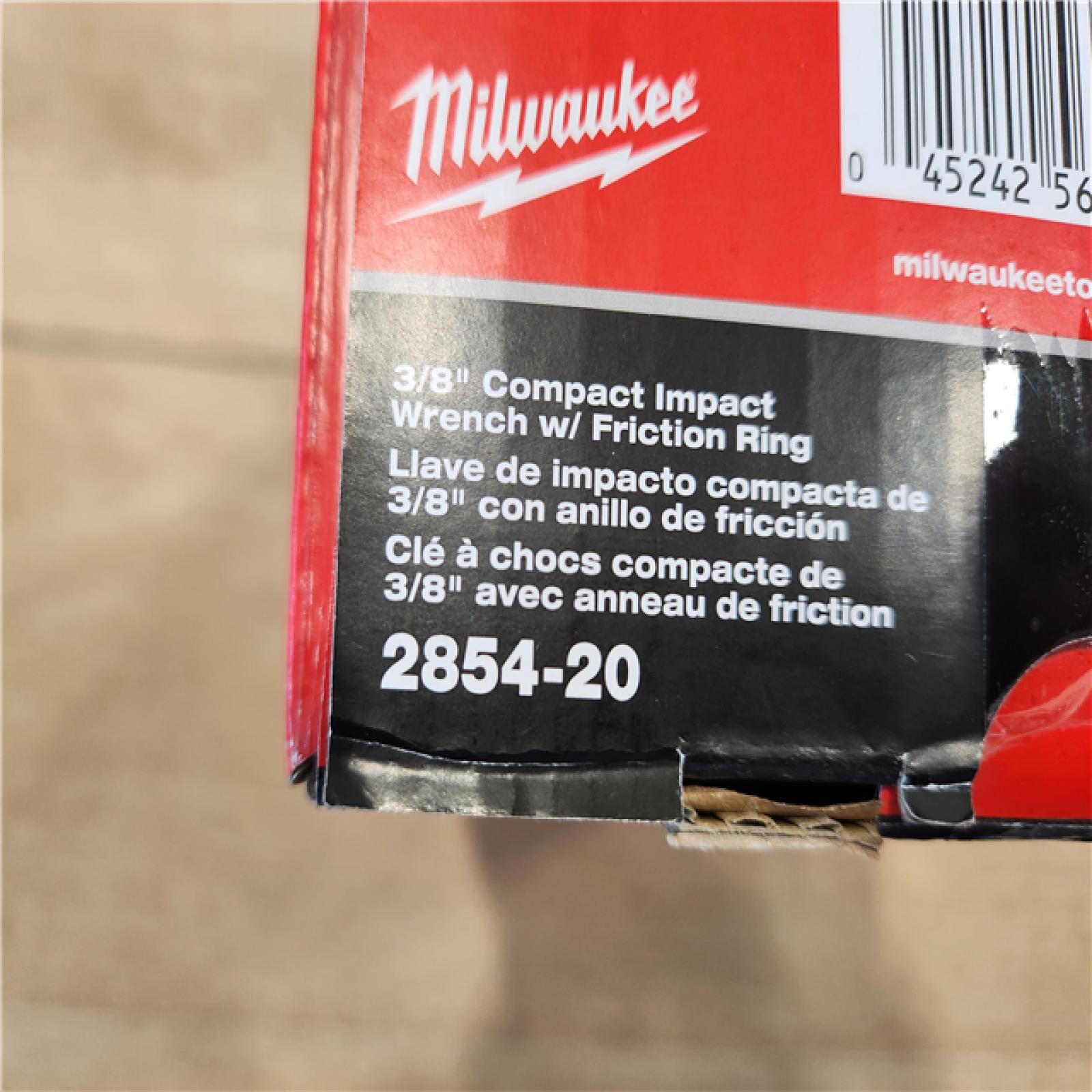 AS-IS- Milwaukee FUEL GEN-3 18V Lithium-Ion Brushless Cordless 3/8 in. Compact Impact Wrench with Friction Ring (Tool-Only)