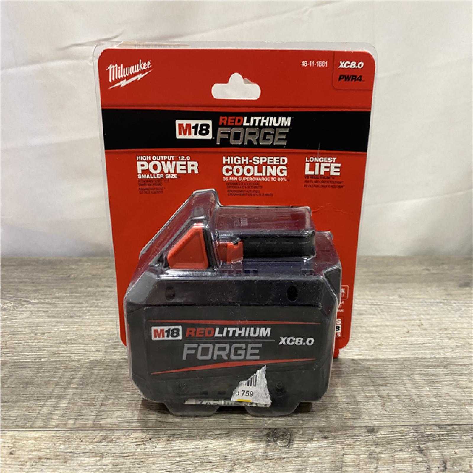 NEW - Milwaukee 18V Lithium-Ion REDLITHIUM FORGE XC 8.0 Ah Battery Pack