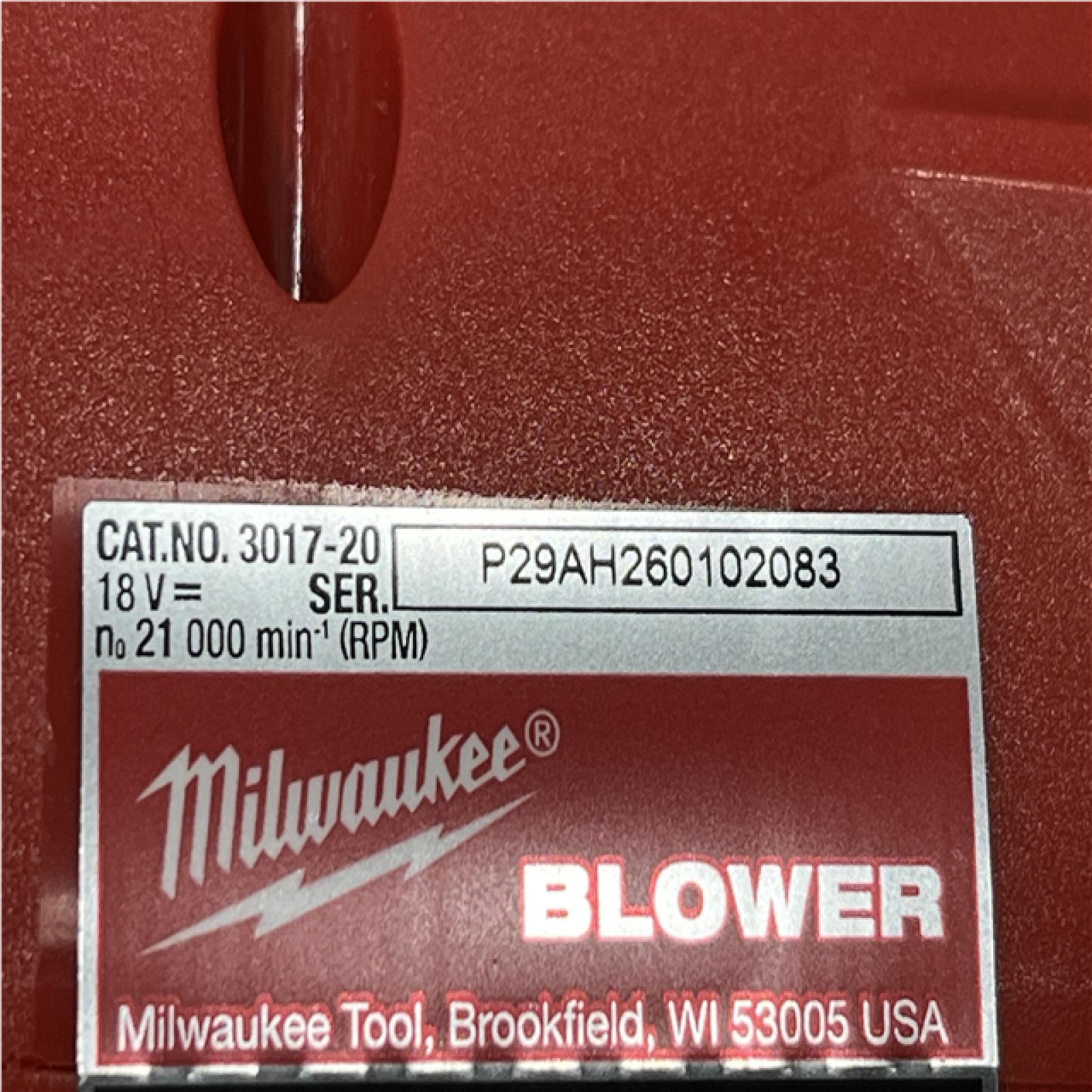 AS-IS Milwaukee FUEL 120 MPH 500 CFM 18V Brushless Cordless Battery Powered Leaf Blower Kit
