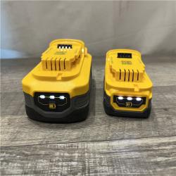 AS-IS DEWALT POWERSTACK 20V 5.0Ah and 1.7Ah Lithium-Ion Power Tool Battery Packs (2-Pack)