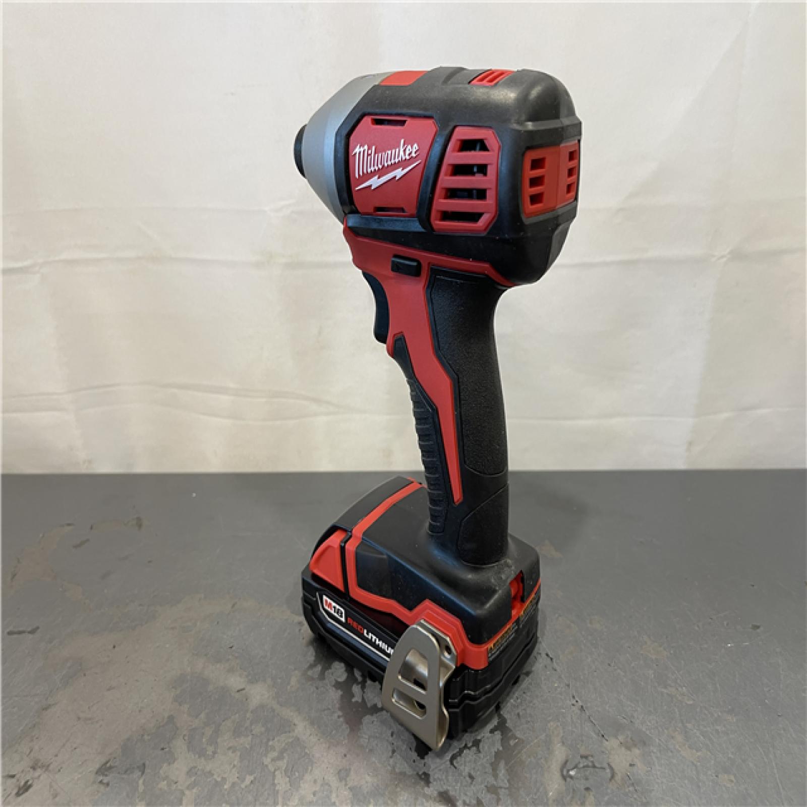 AS-IS - Milwaukee M18 18-Volt Lithium-Ion Cordless 1/4 in. Hex Impact Driver Kit
