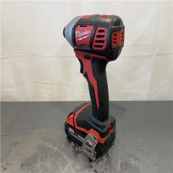 AS-IS - Milwaukee M18 18-Volt Lithium-Ion Cordless 1/4 in. Hex Impact Driver Kit