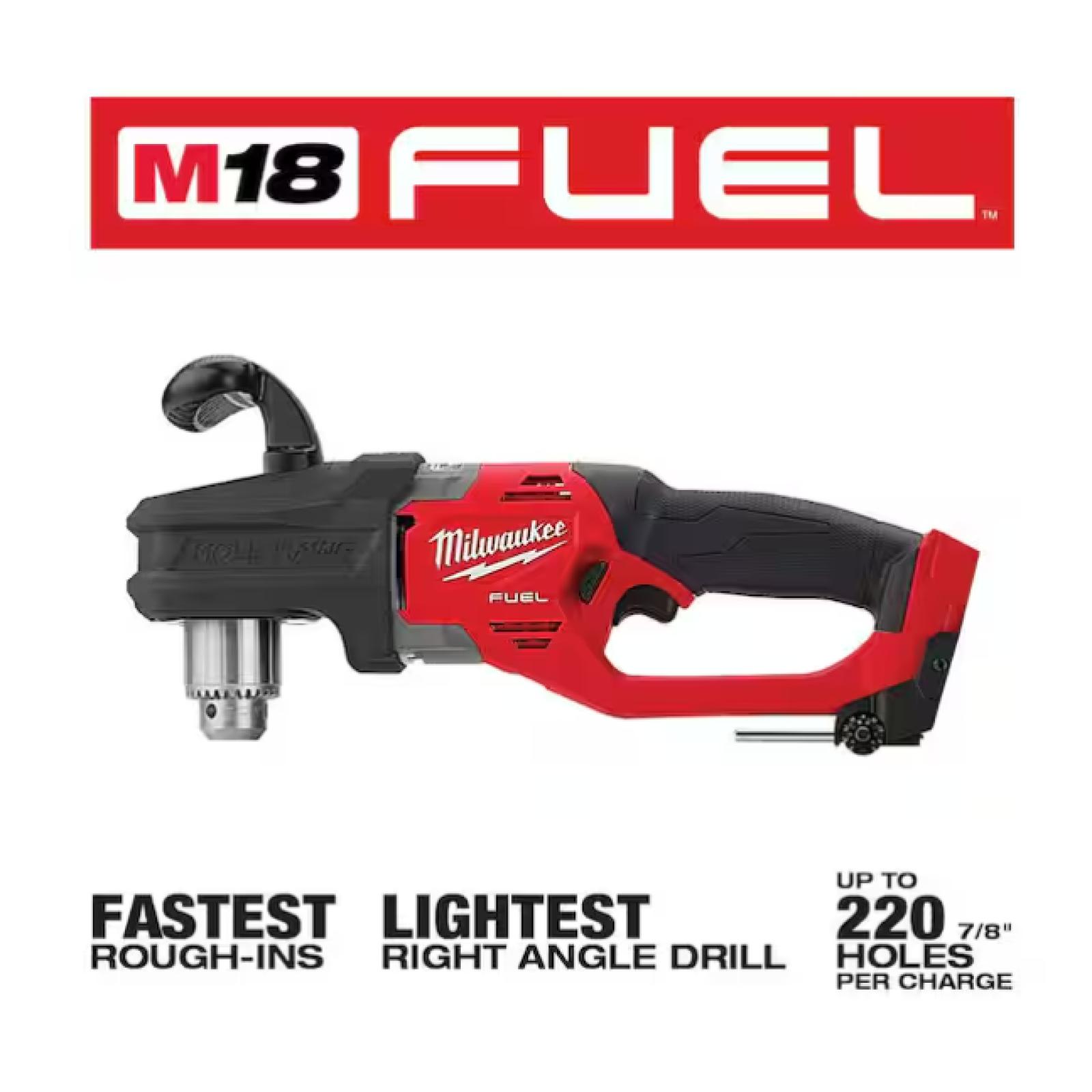 NEW! - Milwaukee M18 FUEL GEN II 18V Lithium-Ion Brushless Cordless 1/2 in. Hole Hawg Right Angle Drill (Tool-Only)