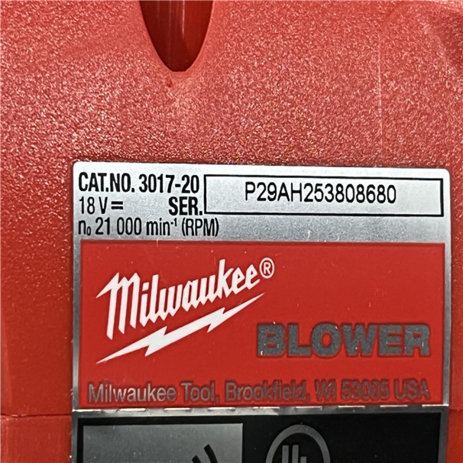 AS-IS Milwaukee FUEL 120 MPH 500 CFM 18V Brushless Cordless Battery Powered Leaf Blower Kit