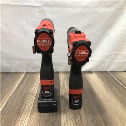 AS-IS Milwaukee FUEL 12-Volt Lithium-Ion Brushless Cordless Hammer Drill and Impact Driver Combo Kit