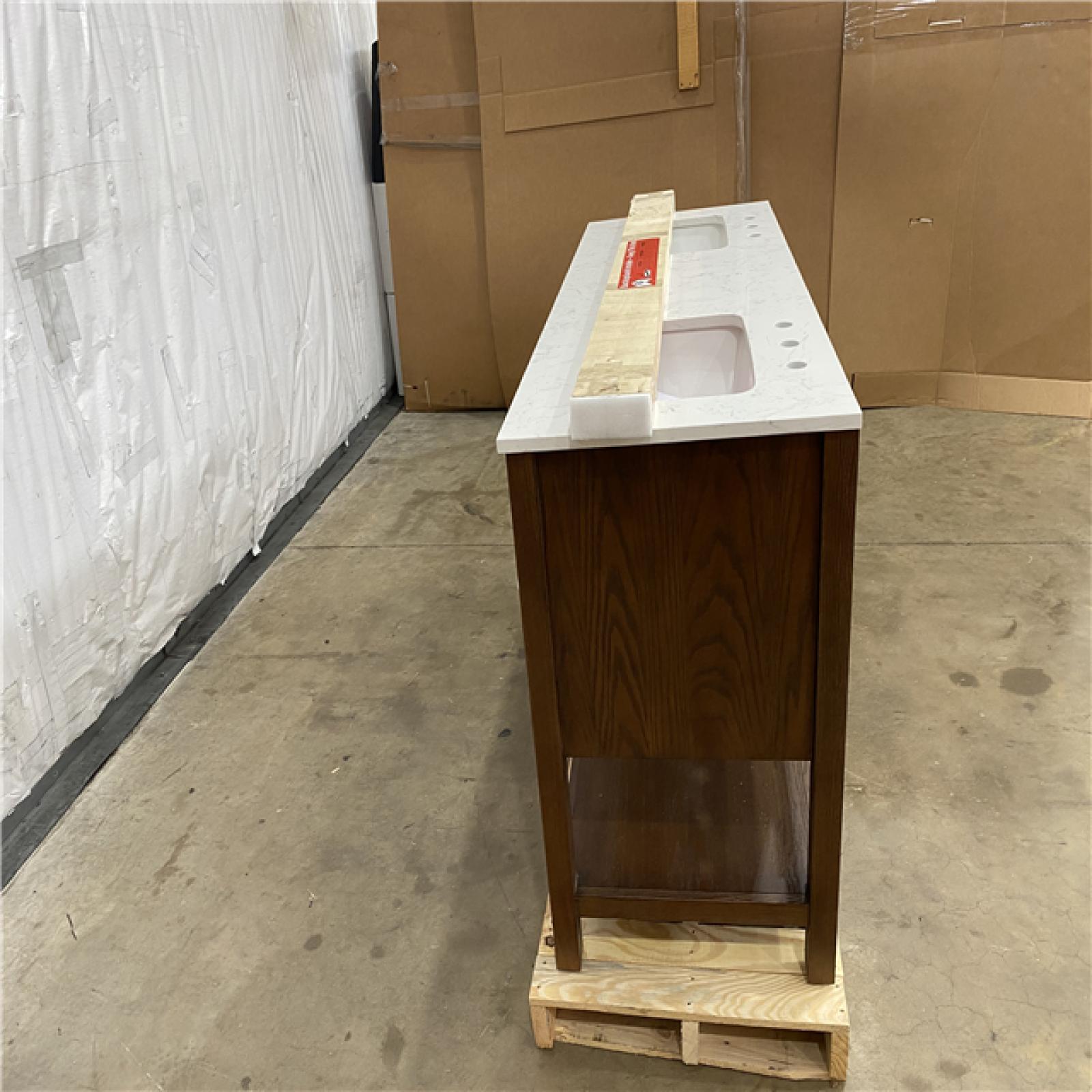 Houston Location AS IS - Tolbrook 60in Double Basin Vanity