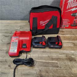 HOUSTON LOCATION - AS-IS Milwaukee 18V Cordless Brushed 2-Tool Drill/Driver and Impact Driver Kit
