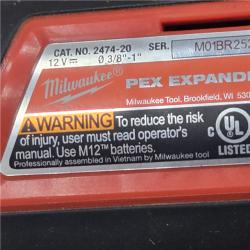 AS-IS Milwaukee M12 12V Cordless PEX Expansion Tool Kit