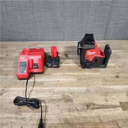 HOUSTON LOCATION - AS-IS Milwaukee-3632-21 M12 Green Beam Laser 360° 3-Plane Kit