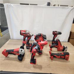 AS-IS- M18 18-Volt Lithium-Ion Cordless Combo Kit 9-Tool with 2-Batteries  Charger and Tool Bag