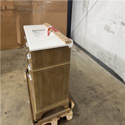 Houston Location - AS-IS home improvement pallet MELPARK 48 ANTIQUE OAK VANITY