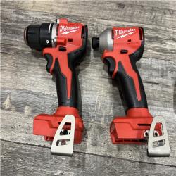 AS-IS Milwaukee 18V Lithium-Ion Brushless Cordless Compact Drill/Impact Combo Kit