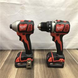 AS-IS Milwaukee 18V Lithium-Ion Cordless Drill Driver/Impact Driver Combo Kit