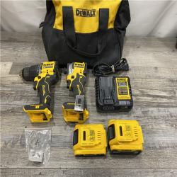 AS-IS DEWALT ATOMIC 20V MAX Lithium-Ion Cordless 2-Tool Combo Kit
