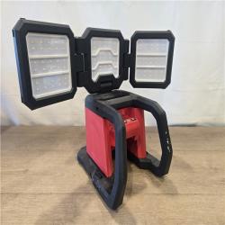 AS-IS Milwaukee 18V Cordless 4500 Lumens ROVER Dual Power Triple-Panel Flood & Area Light (Tool-Only)