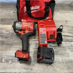 AS-IS Milwaukee FUEL 18V Lithium-Ion Brushless Cordless 1/2 in. Impact Wrench w/Friction Ring Kit