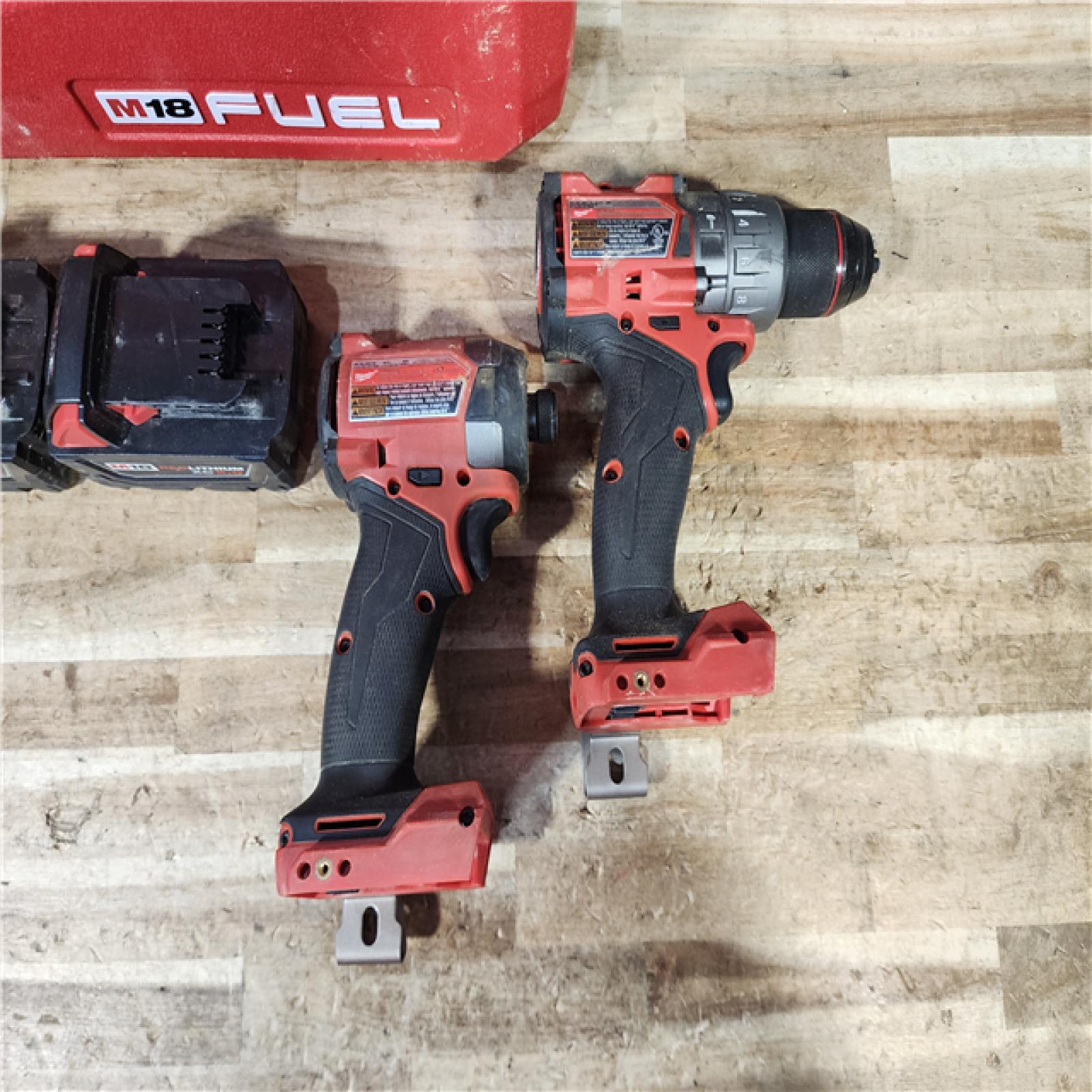 HOUSTON LOCATION - AS - IS Milwaukee FUEL 18V Lithium-Ion Brushless Cordless Hammer Drill and Impact Driver Combo Kit