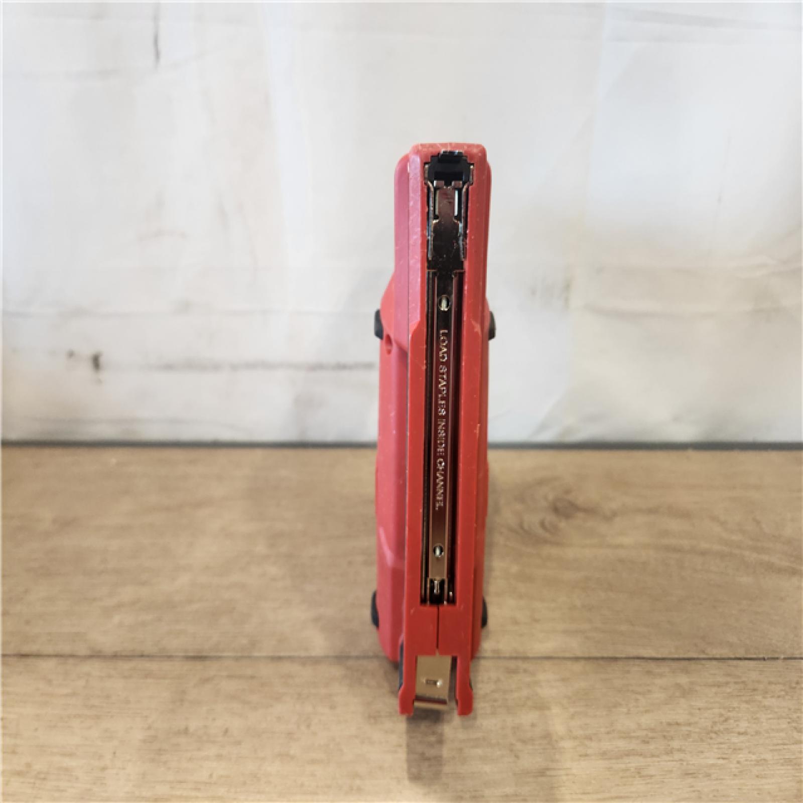 AS-IS- Milwaukee 12-Volt Lithium-Ion Cordless 3/8 in. Crown Stapler (Tool-Only)