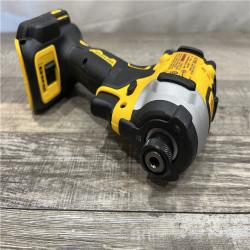 AS-IS DEWALT ATOMIC 20V MAX Lithium-Ion Cordless 1/4 in. Brushless Impact Driver Kit
