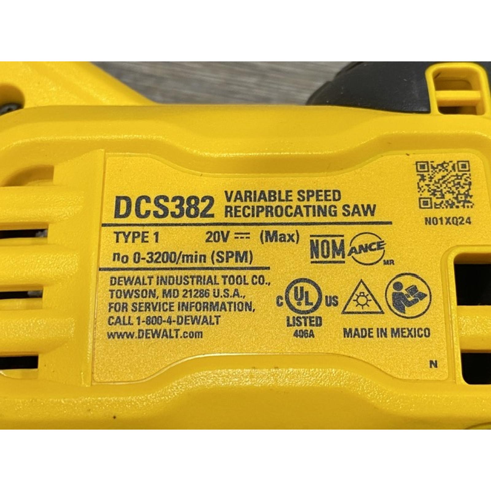 AS-IS DEWALT 20V MAX Cordless Brushless Reciprocating Saw (Tool Only)