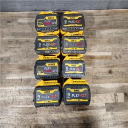 HOUSTON LOCATION - AS-IS DEWALT FLEXVOLT BATTERY PACK QTY - 8