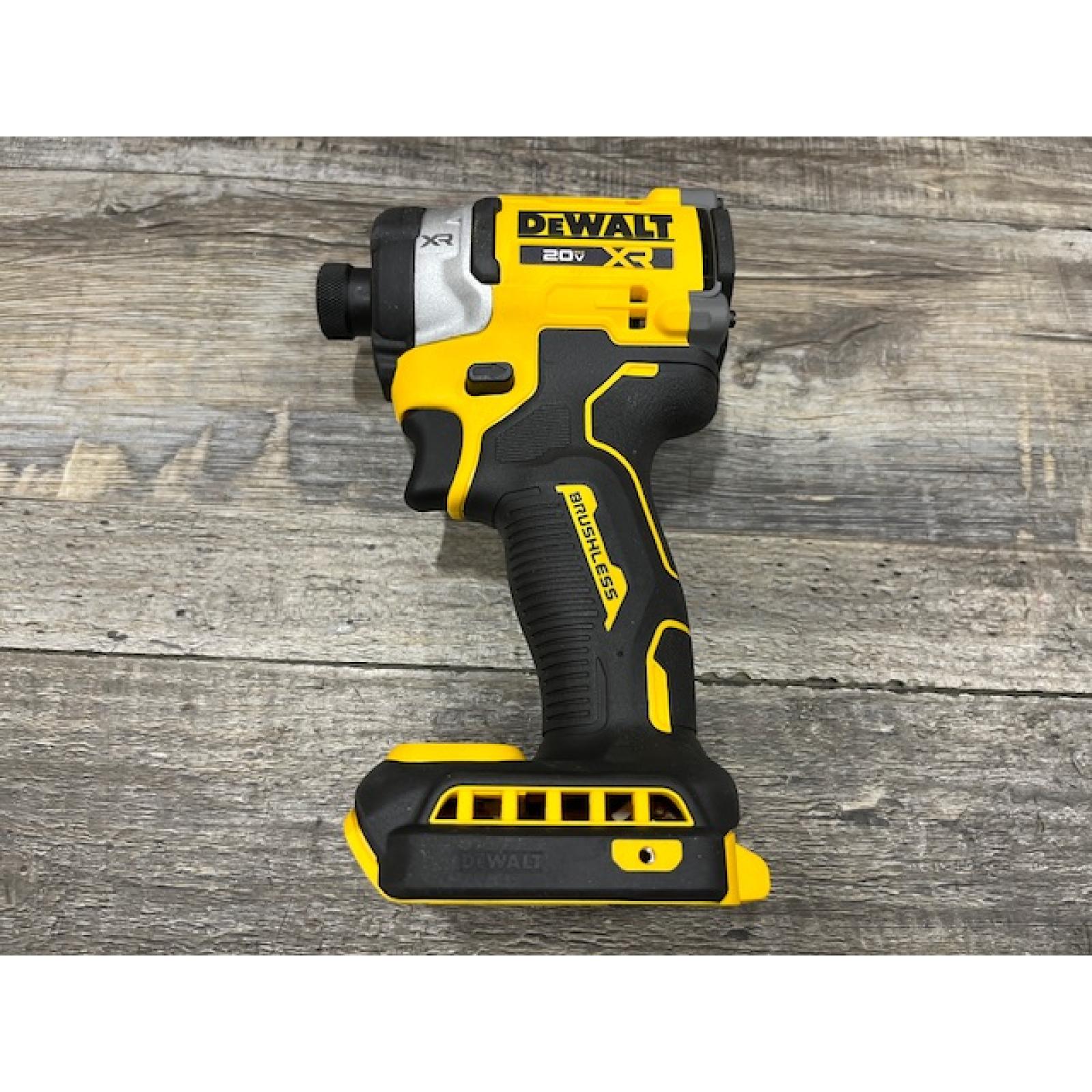 AS-IS DEWALT 20V MAX XR Lithium-Ion Brushless Cordless 3-Speed High Torque 1/4 in. Impact Driver Kit