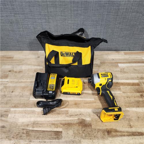 HOUSTON LOCATION - AS - IS DEWALT Atomic 20V Max Lithium-Ion Brushless Cordless Compact 1/4 in. Impact Driver Kit