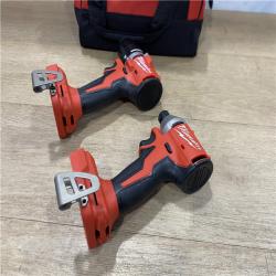 AS-IS Milwaukee 18V Lithium-Ion Brushless Cordless Compact Drill/Impact Combo Kit