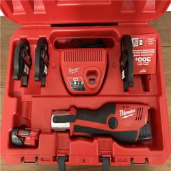 California NEW Milwaukee M12 Force Logic Press Tool Kit 1/2-1 Kit  Includes (2) Batteries  Charger & Hard Case