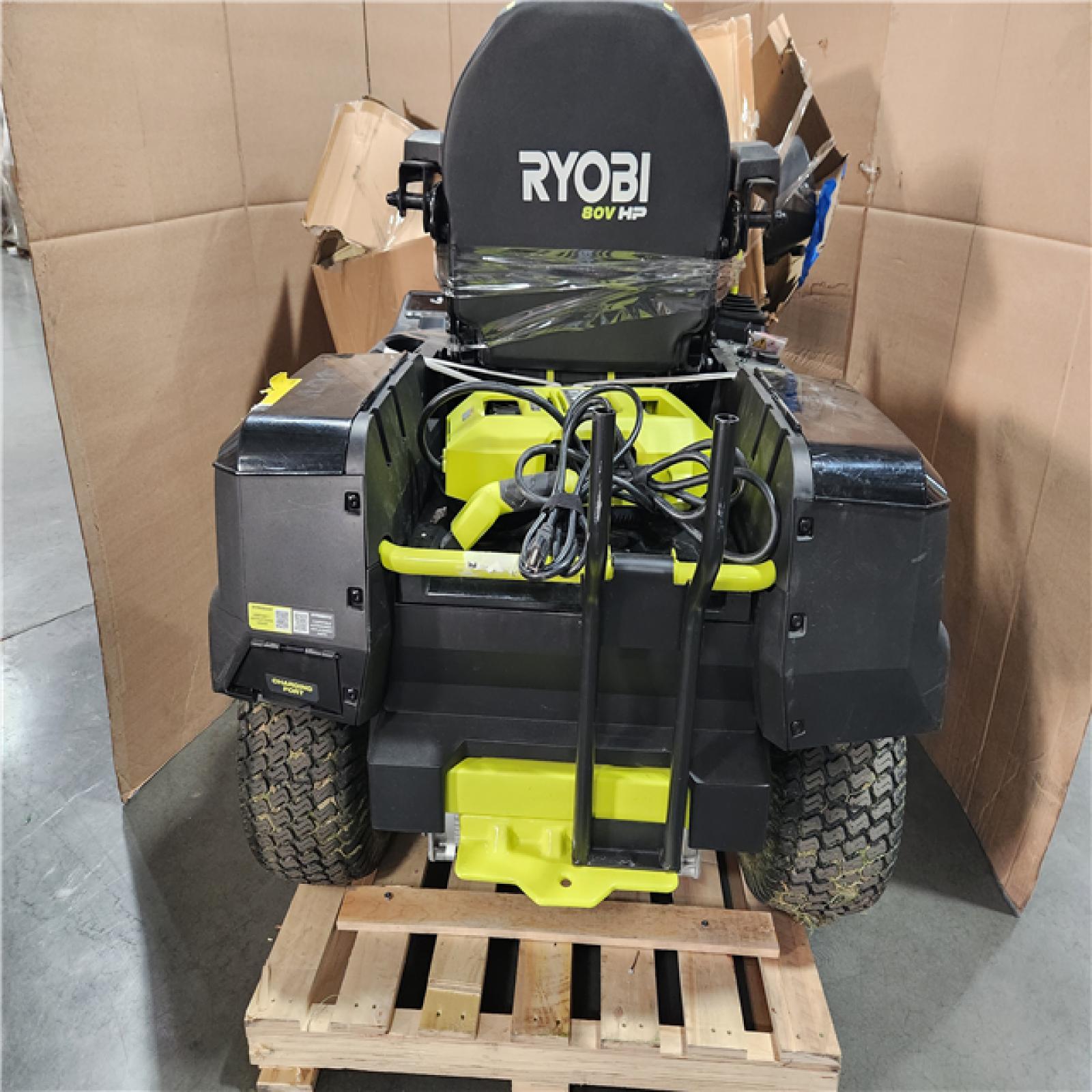 CALIFORNIA AS-IS RYOBI 80V HP RIDING MOWER