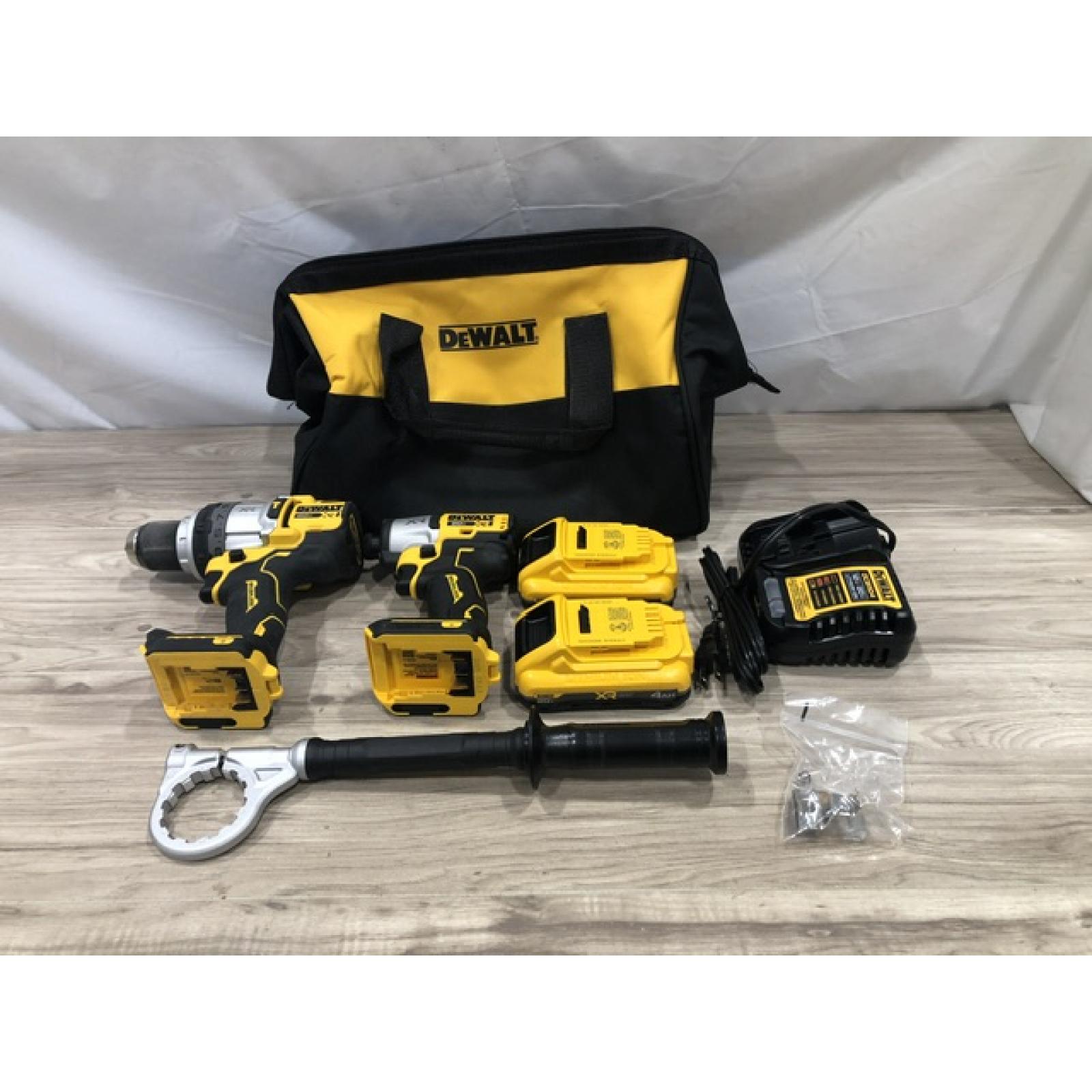 AS-IS DeWalt 20V MAX XR Cordless 2-Tool Hammer Drill and Impact Driver Kit