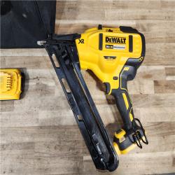 HOUSTON LOCATION - AS - IS DEWALT 20V MAX XR Lithium-Ion Cordless 2-1/2 in. 15-Gauge Finish Nailer Kit