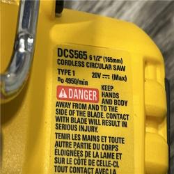 AS-IS DEWALT 20V MAX Cordless Brushless 6-1/2 in. Sidewinder Style Circular Saw (Tool Only)