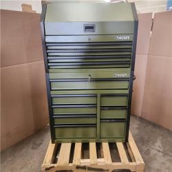 Phoenix Husky Standard Duty 42 in. x 18 in. D 12-Drawer Matte Army Green Rolling Tool Chest Combo