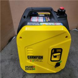 CALIFORNIA AS-IS CHAMPION 2500/1850-Watt Recoil Start Gasoline/Propane Powered Dual Fuel Inverter Generator with Quiet Technology and CO Shield