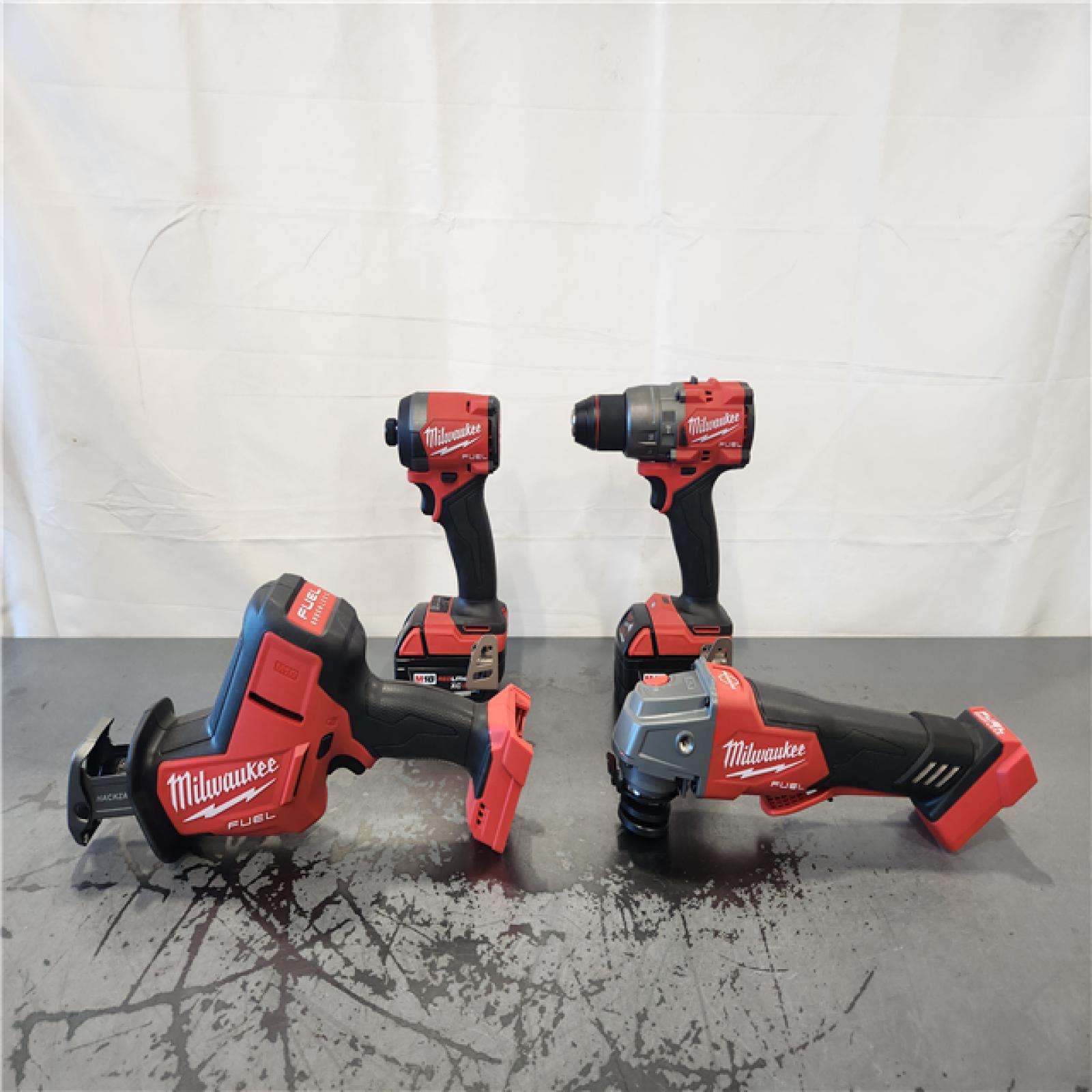 AS-IS- Milwaukee FUEL18-Volt Lithium-Ion Cordless (4-Tool) Combo Kit