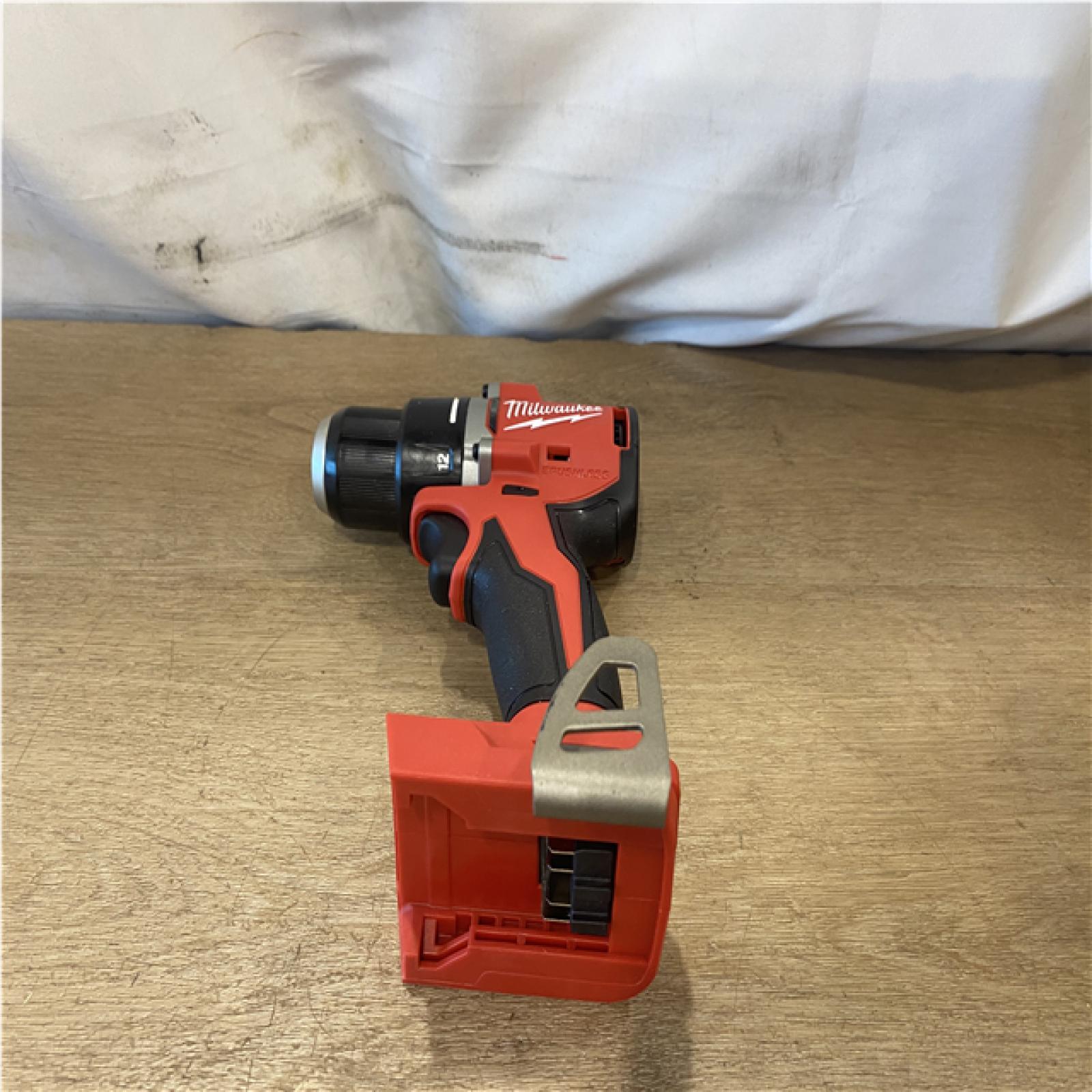 AS-IS Milwaukee 18V Lithium-Ion Brushless Cordless 1/2 in. Compact Drill/Driver (Tool-Only)