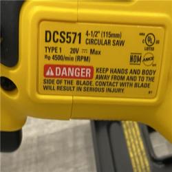 AS-IS DEWALT Atomic 20-Volt Maximum Lithium-Ion Cordless Brushless 4-1/2 in. Circular Saw Kit