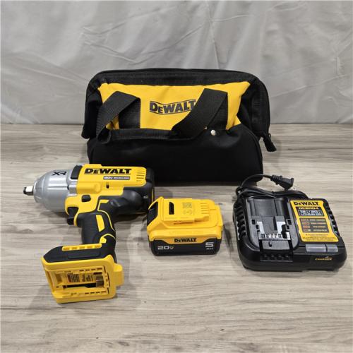 AS-IS Dewalt 20V MAX Lithium-Ion Cordless 1/2 in. Impact Wrench Kit