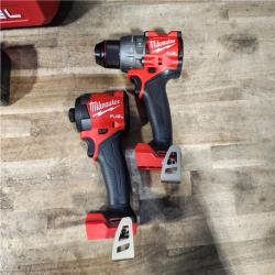 HOUSTON LOCATION - AS-IS (APPEARS LIKE NEW) Milwaukee FUEL 18V Lithium-Ion Brushless Cordless Hammer Drill and Impact Driver Combo Kit