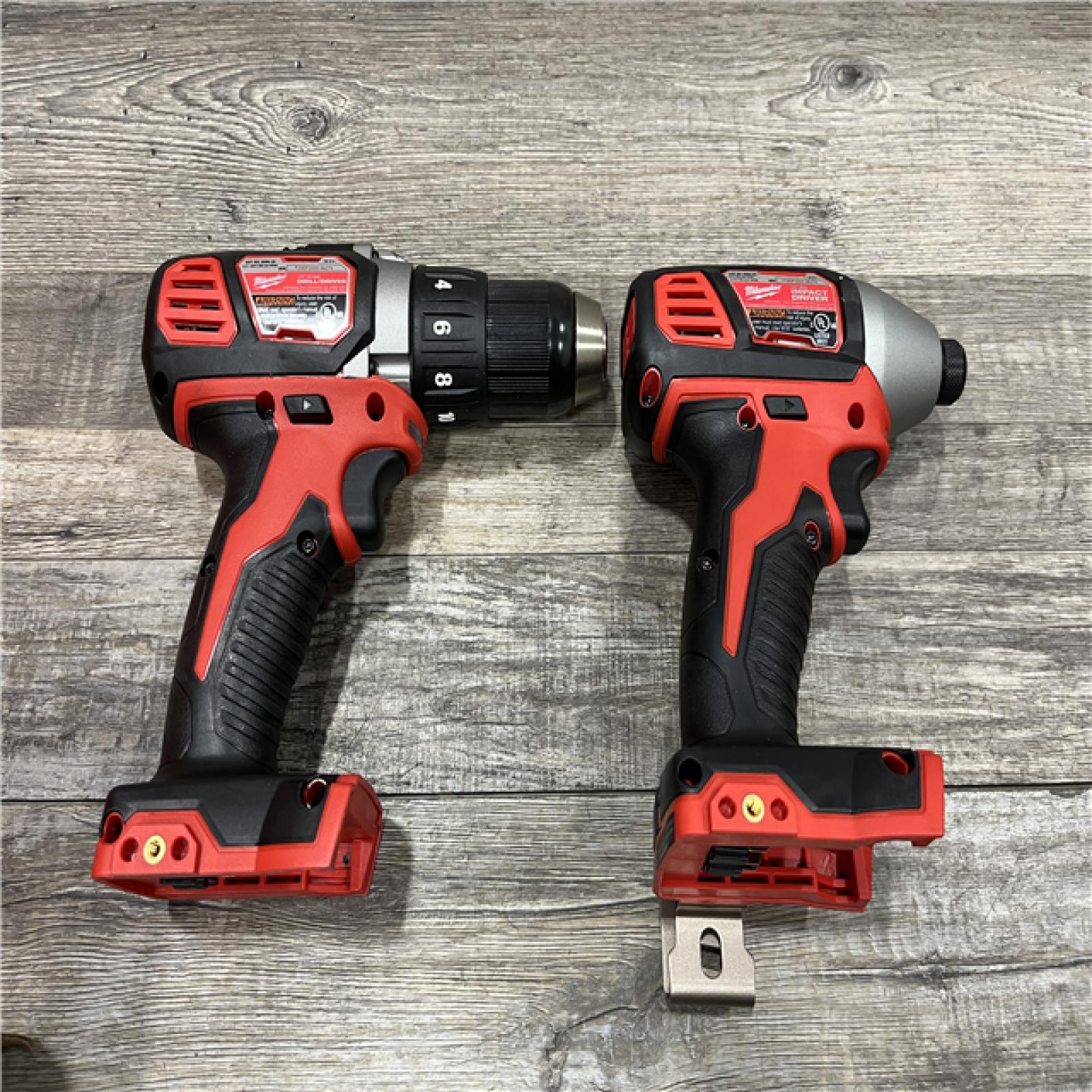 AS-IS Milwaukee 18V Lithium-Ion Cordless Drill Driver/Impact Driver Combo Kit