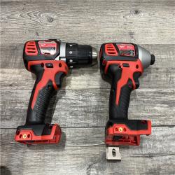 AS-IS Milwaukee 18V Lithium-Ion Cordless Drill Driver/Impact Driver Combo Kit