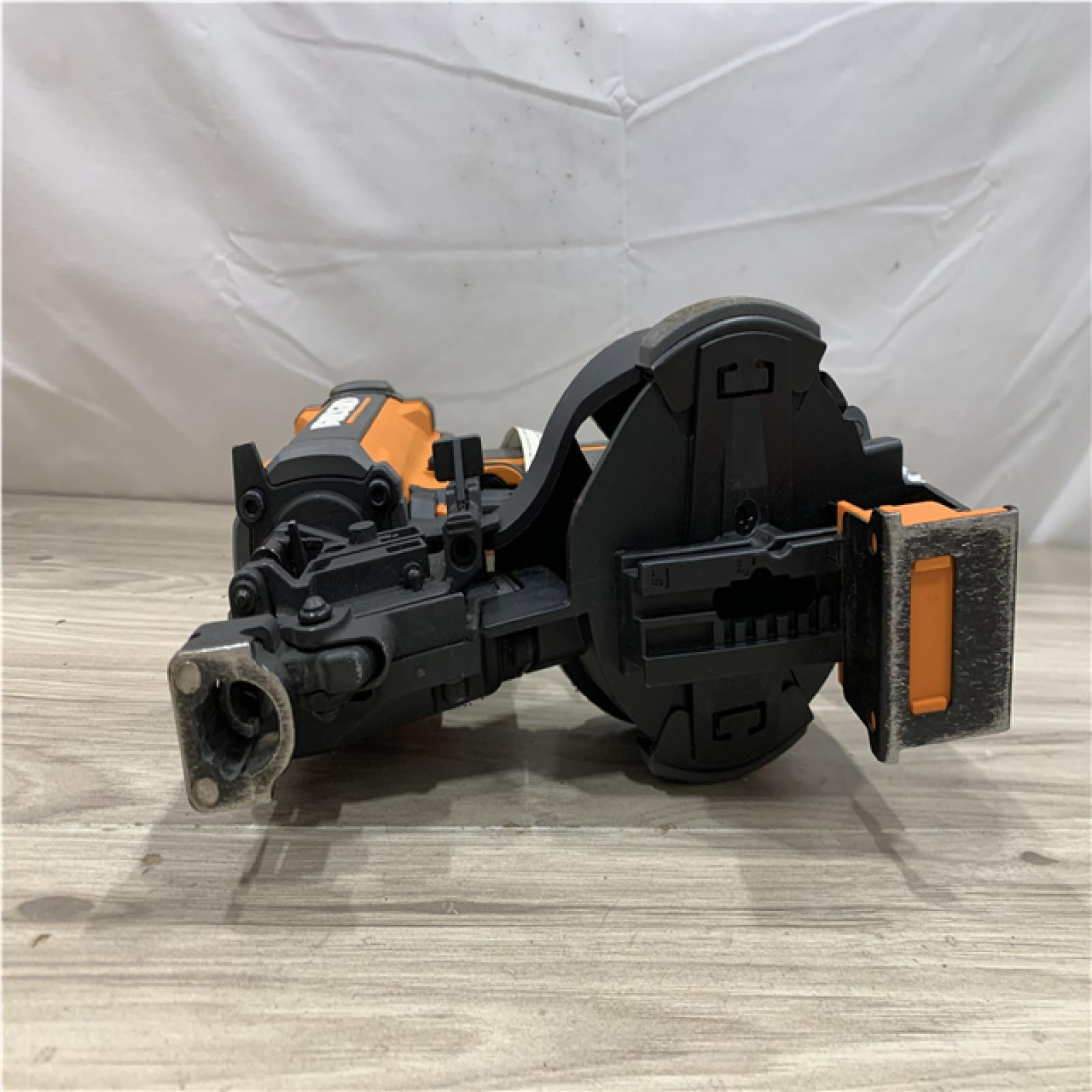 AS-IS RIDGID Pneumatic 15 Deg. 1-3/4 in. Coil Roofing Nailer