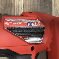 AS-IS Milwaukee FUEL 18-Volt Lithium-Ion Brushless Cordless 18-Gauge 1/4 in. Narrow Crown Stapler (Tool-Only)